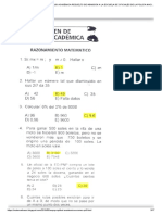 Examen Eopnp Aptitud Académica Resuelto de Admisión A La Escuela de Oficiales de La Policía Nacional Razonamiento Matemático y Verbal PDF