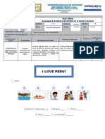 I Love Peru!: I. Datos Informativos Experiencia de Aprendizaje #9