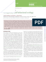 Complexity and Behavioral Ecology