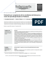 Evaluación Por Competencias de Los Estudiantes de Enfermería A Través de Aprendizaje Basado en Problemas