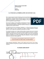 La Etapa de La Formulación: El Flujo de Caja