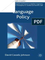 Semana 1, 2, 3 y 4 - David Cassels Jhonson (2013) Language Policy - En.es