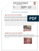 ¿Qué Son Las Carreras de Velocidad?: Unidad Educativa Fiscomisional Salesiana "Sánchez Y Cifuentes"