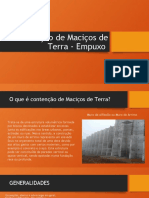 Contenção de Maciços de Terra - Empuxo