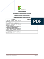 4 - Questionário Sobre A Formação Docente