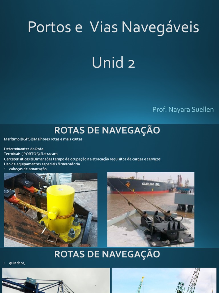 Portos e Vias Navegáveis Unid 2 PDF Mar Engenharia