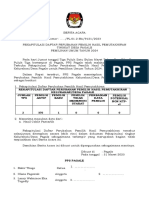 BA Rekapitulasi Hasil Pemutakhiran Di Tingkat PPS Pagale