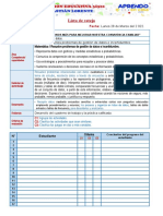 Lista de Cotejo: Grado y Sección: Fecha