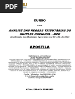 Apostila Curso Análise Das Regras Tributárias Do Simples Nacional - Mpe 24.11.2021
