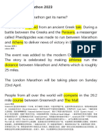 The London Marathon 2023