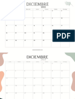 Calendario Diciembre 2023