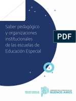 Saber Pedagógico y Organizaciones Institucionales de Las Escuelas de Educación Especial