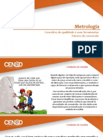 Metrologia: Conceitos de Qualidade e Suas Ferramentas Fatores de Conversão