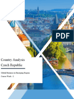 Country Analysis Czech Republic: Global Business in Emerging Region Course Work - 2