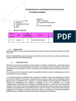 Plan de Tutoría, Orientación Educativa Y Convivencia Escolar de Aula 2023 6° "B" Grado de Primaria