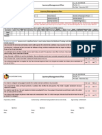 Journey Management Plan Form