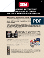 Refinishing Automotive Interior and Exterior Flexible and Rigid Substrates