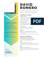 David Romero: Licenciado en Ciencias de La Comunicación