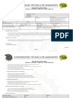 Silabo de Asignatura: Periodo Academico: Abril 2022 - Septiembre 2022