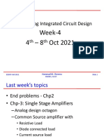 EE809: Analog Integrated Circuit Design: Week-4 4 - 8 Oct 2021