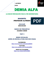 Academia Alfa: Profesor Alfredo