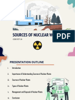 Sources of Nuclear Waste: Group 10