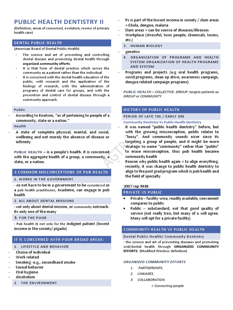 Overview of Public Health Dentistry | PDF | Health Care | Dentistry