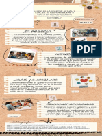 Infografía de Proceso Proyecto Collage Papel Marrón