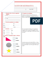 Evaluación Matemática.