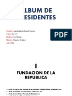 Album de Presidentes: Agreda Pastor Daniel Nicolás 5to "A" José Pizarro Ciencias Sociales 2022