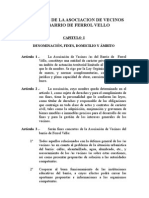 Estatutos de La AsociaciÓn Vecinal de Ferrol Vello