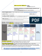 TSL 4080 Lesson Plan TEMPLATE: Instructions