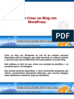 Como Crear Un Blog Con WordPress
