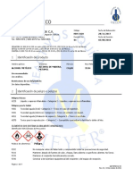 Hoja de datos de seguridad alcohol metílico