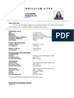 Curriculum Vitae: Parica, Ryzette Faye Miguel