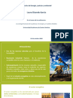 Derecho de Energía, Justicia y ambiente-UACA 12 de Octubre