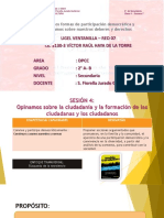 Sem 4 DPCC - 2° A-B - Identificamos Formas de Participación Democrática y Reflexionamos Sobre Nuestros Deberes y Derechos.