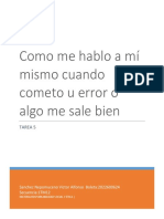 Cómo me hablo a mí mismo al cometer errores o tener éxito