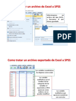 PDF de Excel A SPSS