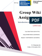 Group Wiki Assignment