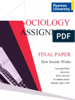 Final Paper Sociology