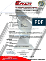 Certificado de Garantia - Operatividad Y Vigencia de Prueba Hidrostática Del Extintor