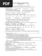 Prob Stat Exam 3rd Quarter