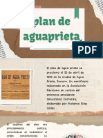 Plan de Plan de Aguaprieta Aguaprieta