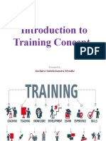 Introduction To Training Concept: Suchitra Satishchandra Mendke
