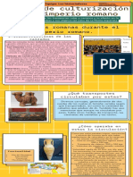 Proceso de Culturización en El Imperio Romano Infografía