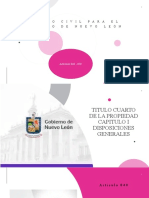 Código Civil para El Estado de Nuevo León: Artículos 840 - 850