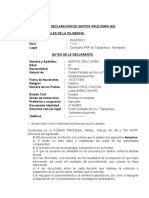 Declaración de Agraviado PNP