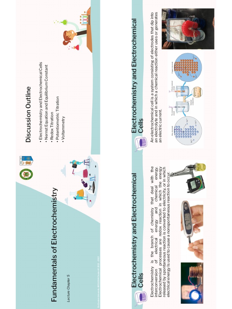 Lecture Chapter 5 Fundamentals of Electrochemistry | PDF ...