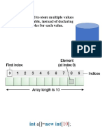 Arrays Are Used To Store Multiple Values in A Single Variable, Instead of Declaring Separate Variables For Each Value